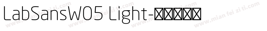 LabSansW05 Light字体转换